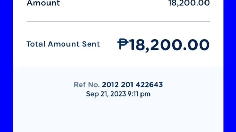 GCash Payment Confirmation Receipt with Reference Number