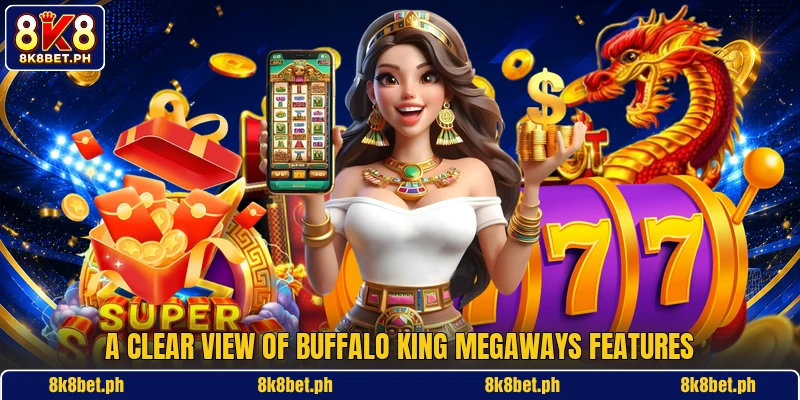 A clear view of Buffalo King Megaways features