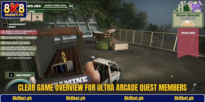 Clear game overview for Ultra Arcade Quest members Clear game overview for Ultra Arcade Quest members