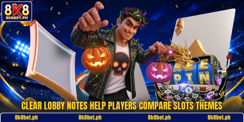 Clear lobby notes help players compare slots themes Clear lobby notes help players compare slots themes