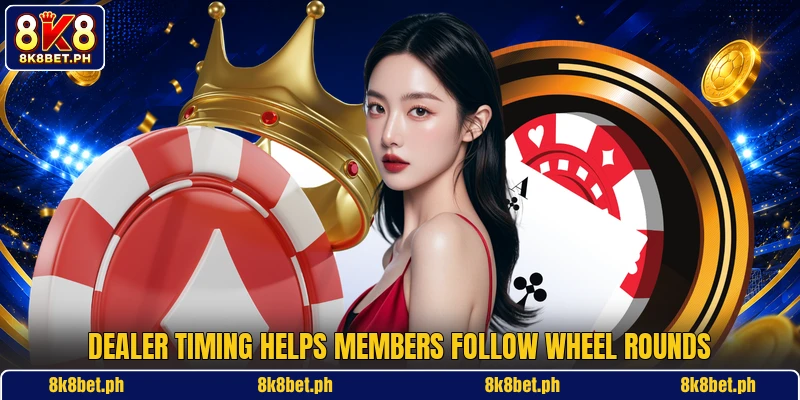 Dealer timing helps members follow wheel rounds
