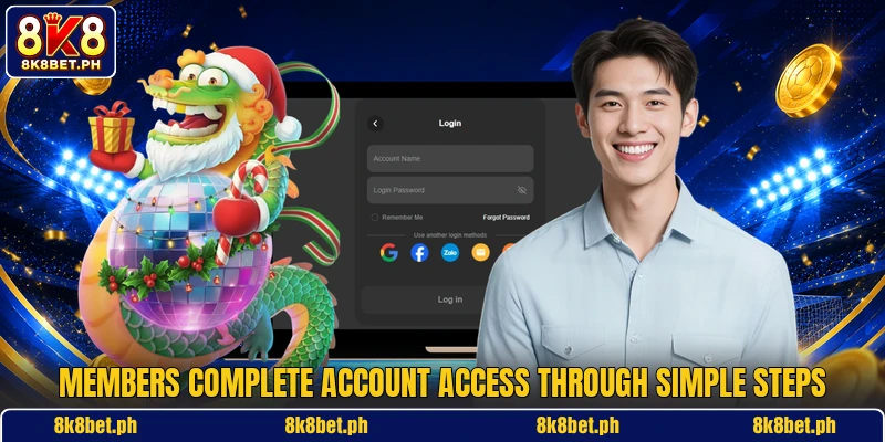 Members complete account access through simple steps Members complete account access through simple steps