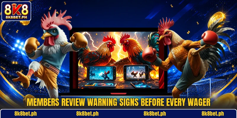 Members review warning signs before every wager Members review warning signs before every wager