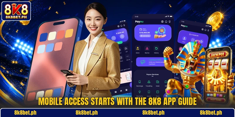 Mobile access starts with the 8K8 app guide