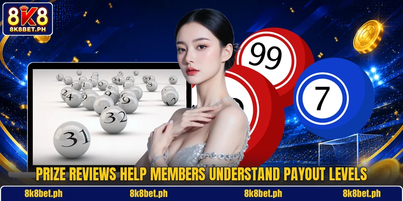 Prize reviews help members understand payout levels