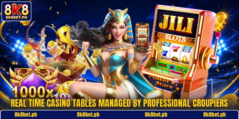 Real time casino tables managed by professional croupiers Real time casino tables managed by professional croupiers