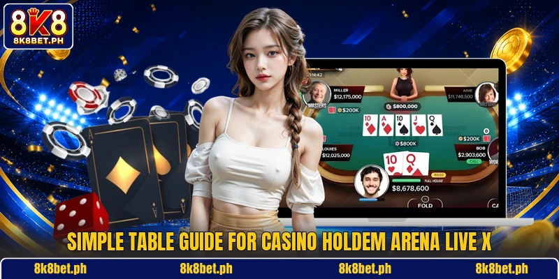 Simple table guide for Casino Holdem Arena Live X