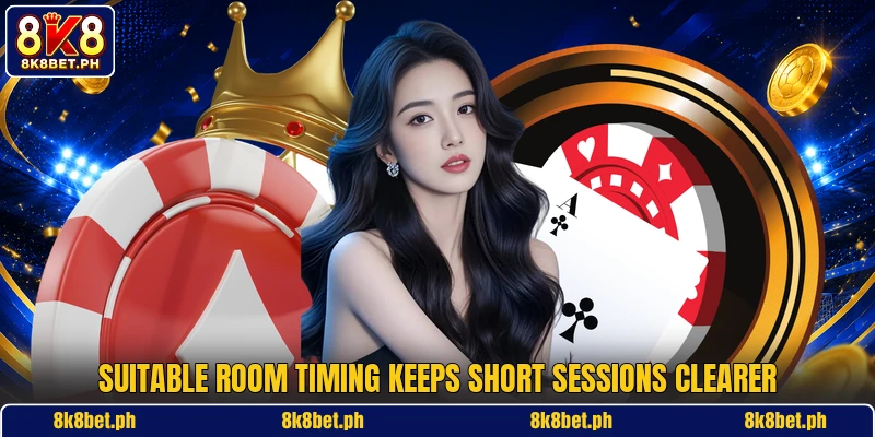 Suitable room timing keeps short sessions clearer